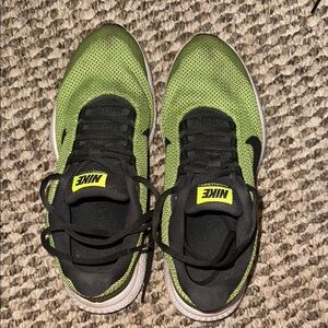 Nike Green and Black Athletic Shoes